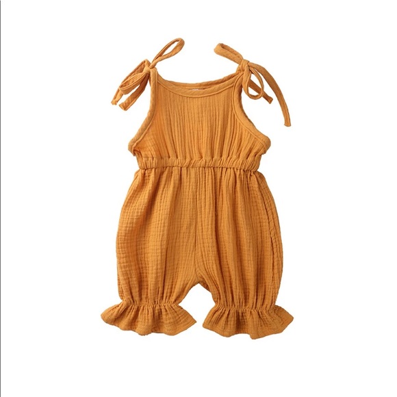 Mustard Romper New in Package - Picture 1 of 1